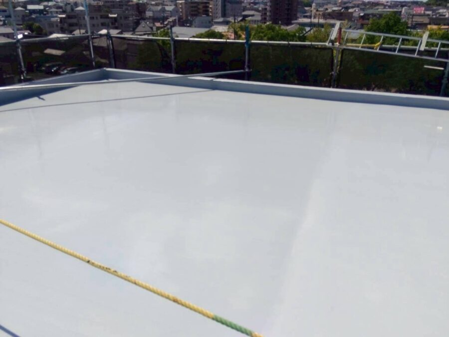 建物屋上の防水工事 屋上の防水面